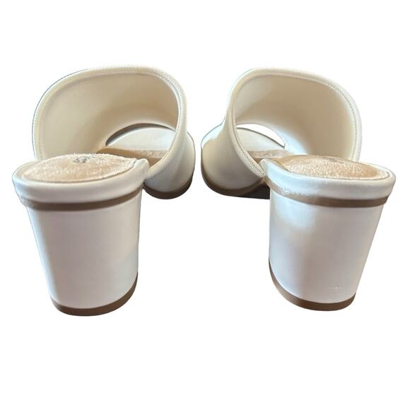 Easy Street Carmella Stretch Block Heeled Mule Open Toe NEW Size 6 WIDE - Picture 6 of 11